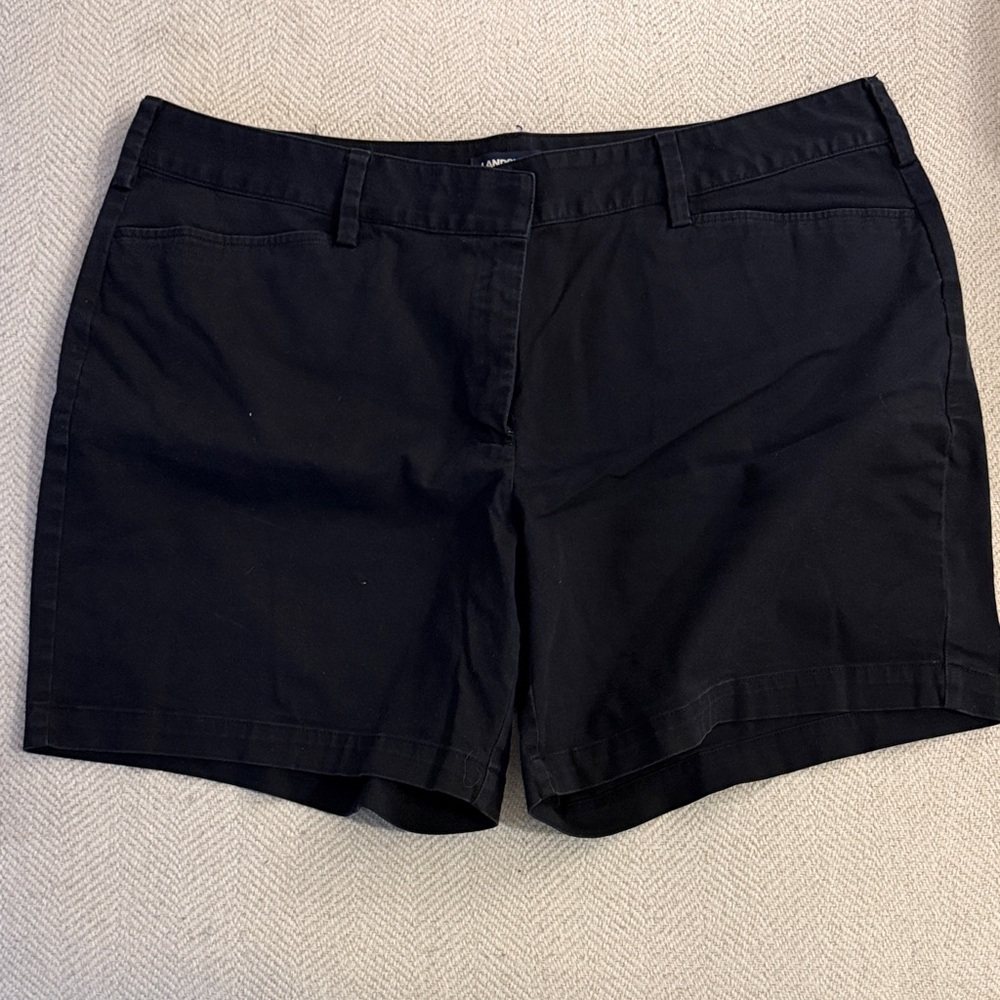Lands' End Women's Black Chino Shorts